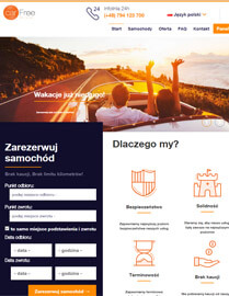 Strona internetowa RWD + CMS - carfree.com.pl